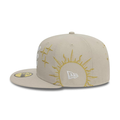 Pictured is this New Era Zodiac Light Beige 59FIFTY Fitted Cap 6
