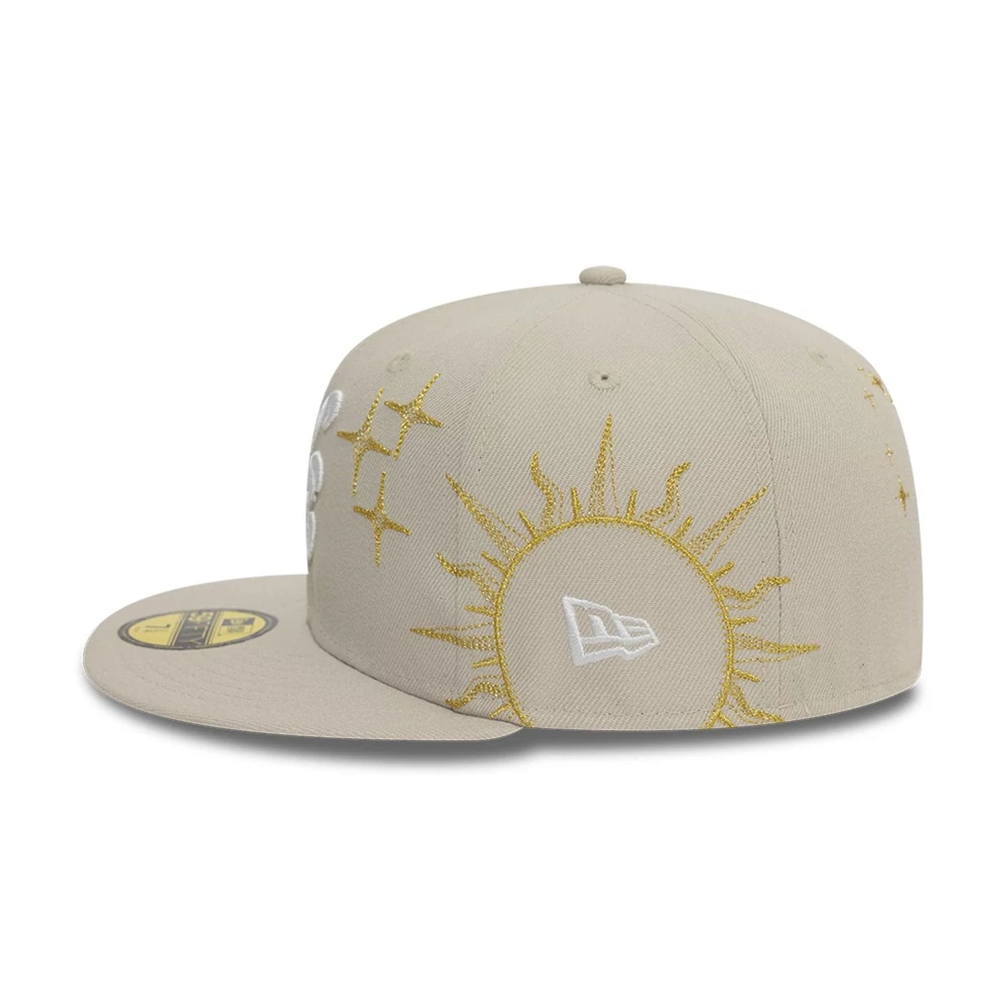 Pictured is this New Era Zodiac Light Beige 59FIFTY Fitted Cap 6