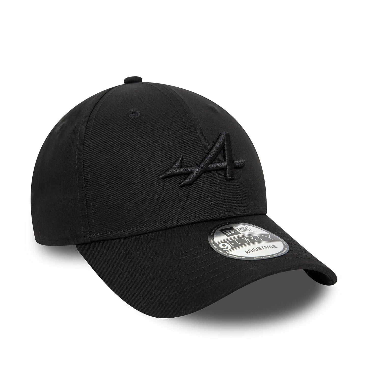 This is a Alpine Racing Embossed Black 9FORTY Adjustable Cap 3