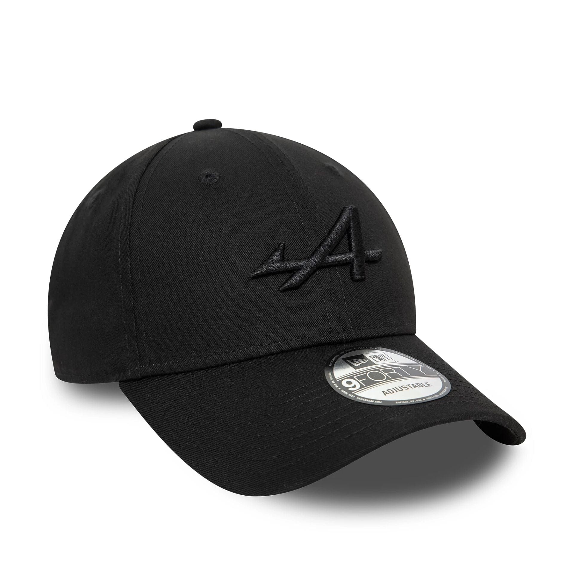 This is a Alpine Racing Embossed Black 9FORTY Adjustable Cap 3