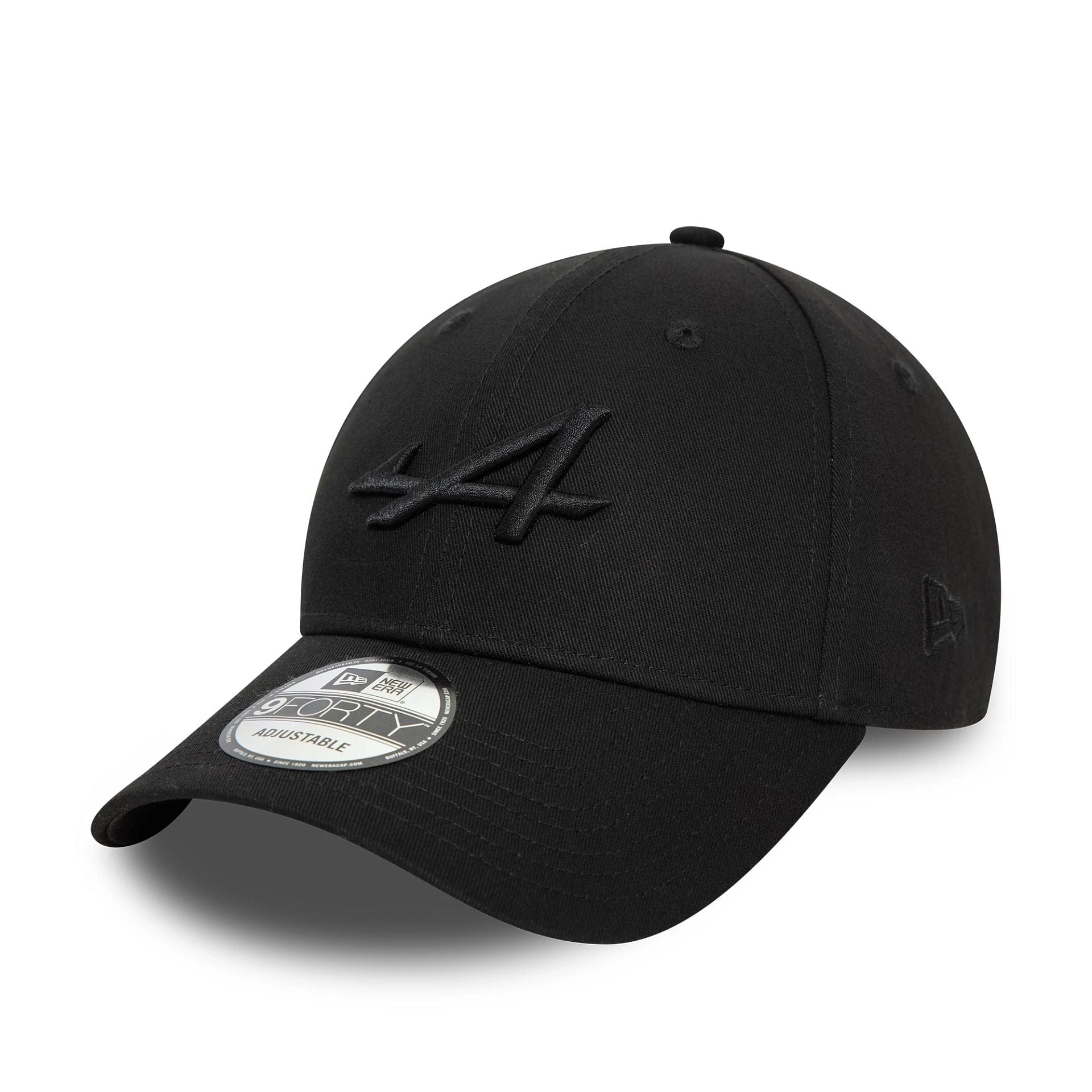 This is a Alpine Racing Embossed Black 9FORTY Adjustable Cap 1