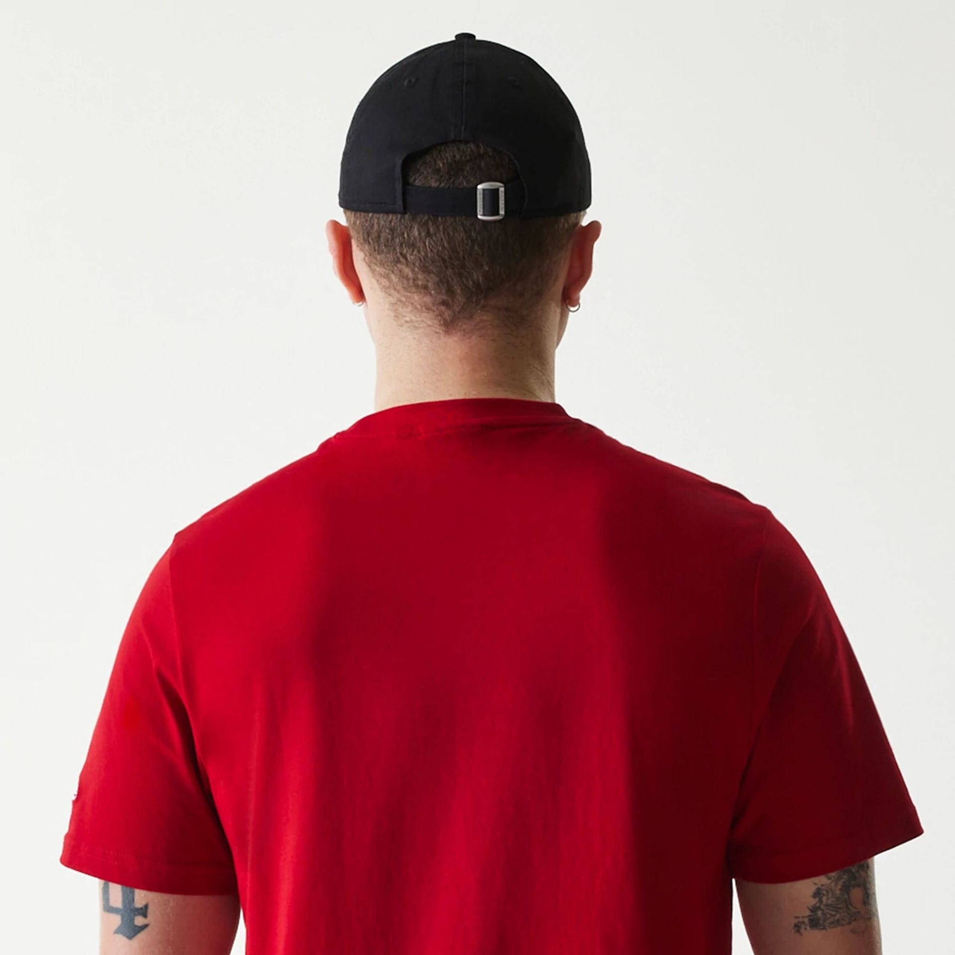 The Male model is wearing LA Angels MLB Regular Red T-Shirt 7