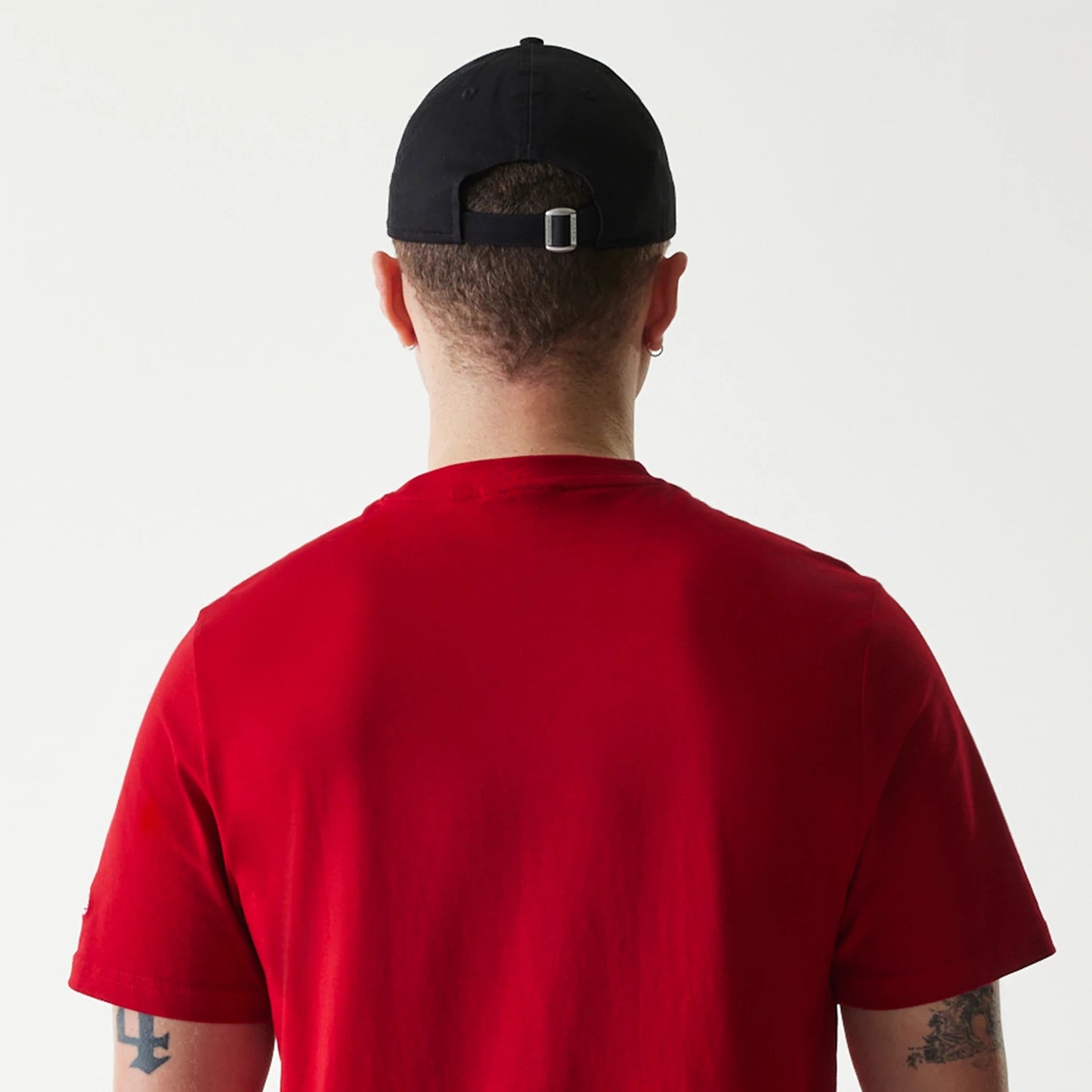 The Male model is wearing LA Angels MLB Regular Red T-Shirt 7