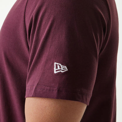 The Male model is wearing New York Yankees MLB Regular Dark Purple T-Shirt 6