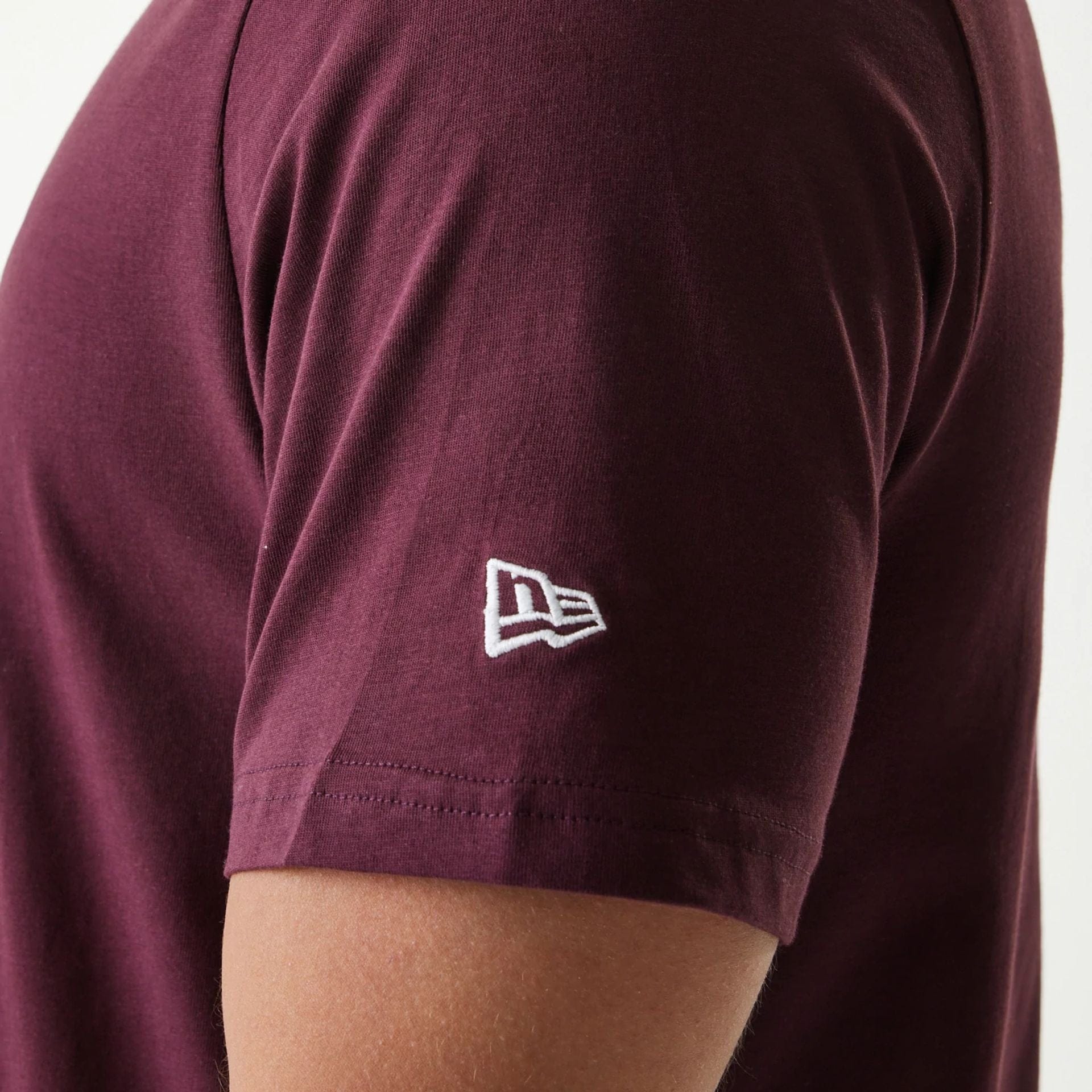 The Male model is wearing New York Yankees MLB Regular Dark Purple T-Shirt 6