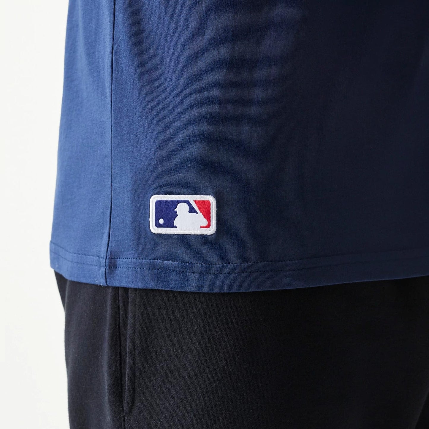 The Male model is wearing Boston Red Sox MLB Regular Dark Blue T-Shirt 5