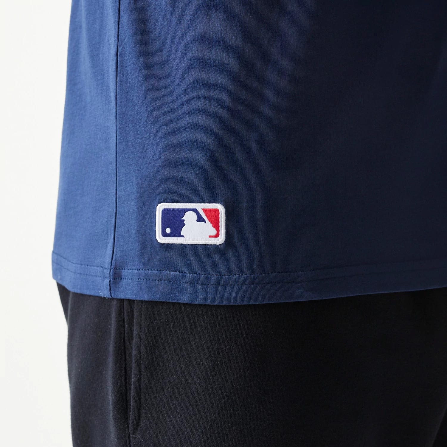 The Male model is wearing Boston Red Sox MLB Regular Dark Blue T-Shirt 5