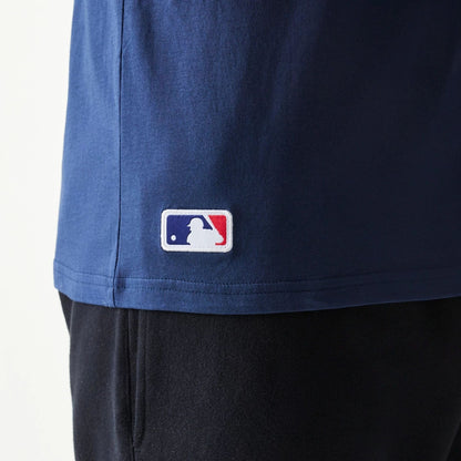 The Male model is wearing Boston Red Sox MLB Regular Dark Blue T-Shirt 5