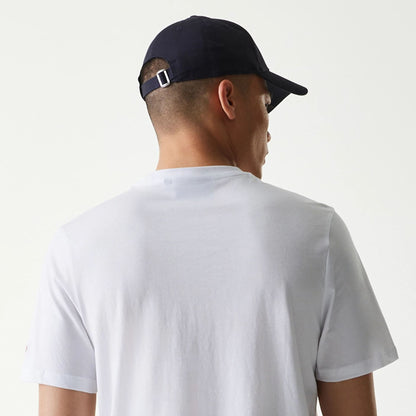 The Male model is wearing MLB Generic Logo MLB Regular White T-Shirt 7