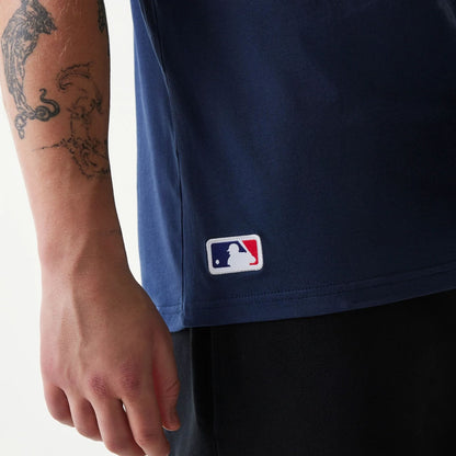 The Male model is wearing Minnesota Twins MLB Regular Dark Blue T-Shirt 5