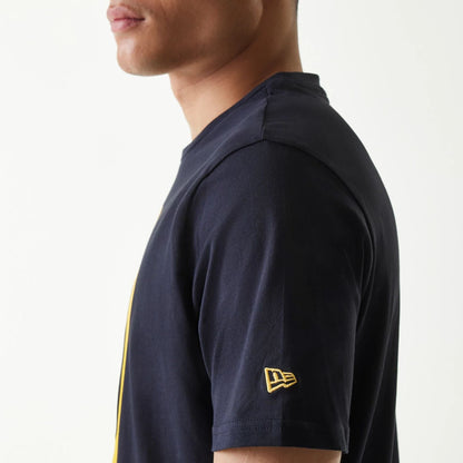 The Male model is wearing San Diego Padres MLB Regular Navy T-Shirt 6