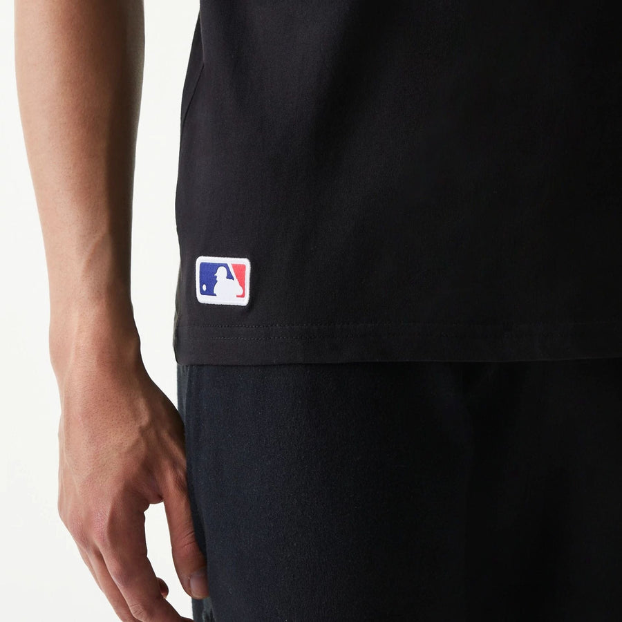 The Male model is wearing Baltimore Orioles MLB Regular Black T-Shirt 6