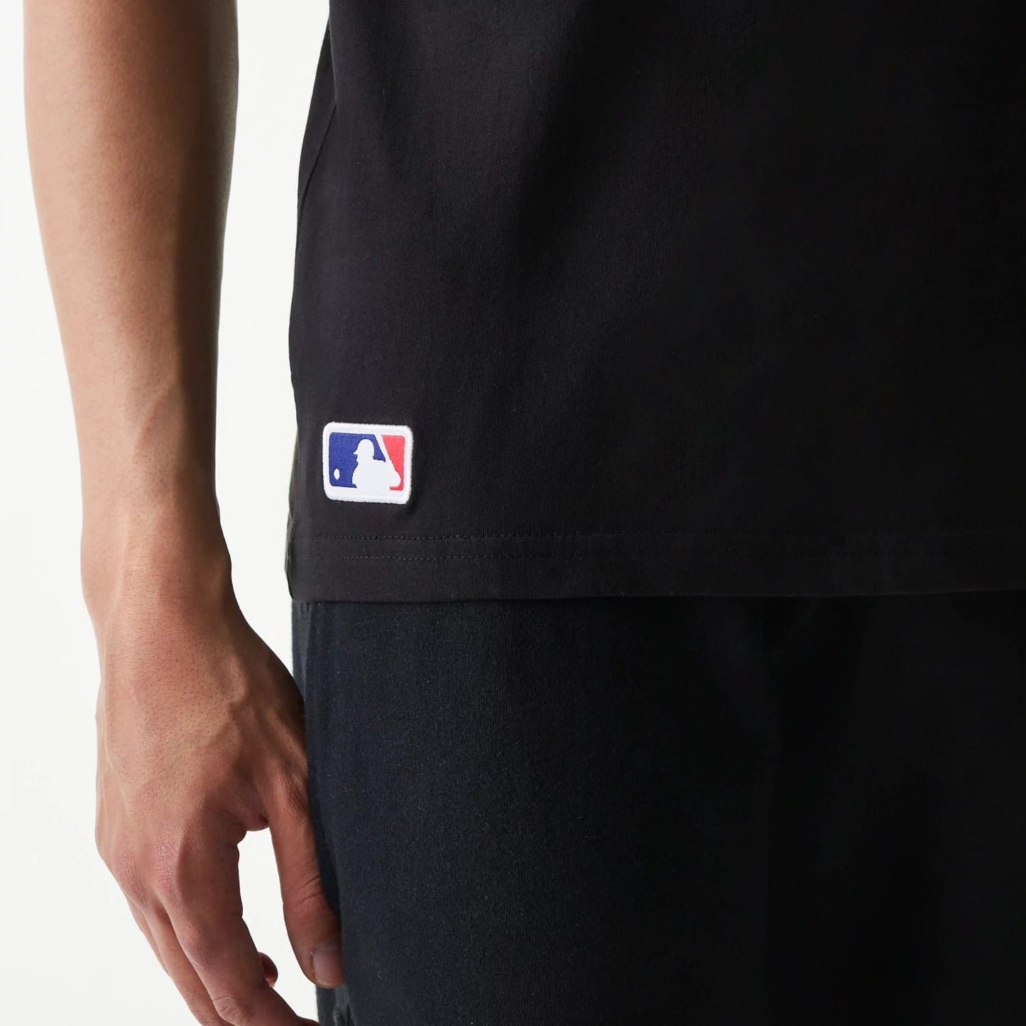The Male model is wearing Baltimore Orioles MLB Regular Black T-Shirt 6