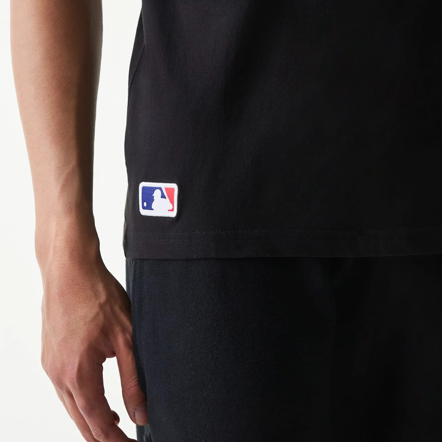 The Male model is wearing Baltimore Orioles MLB Regular Black T-Shirt 6