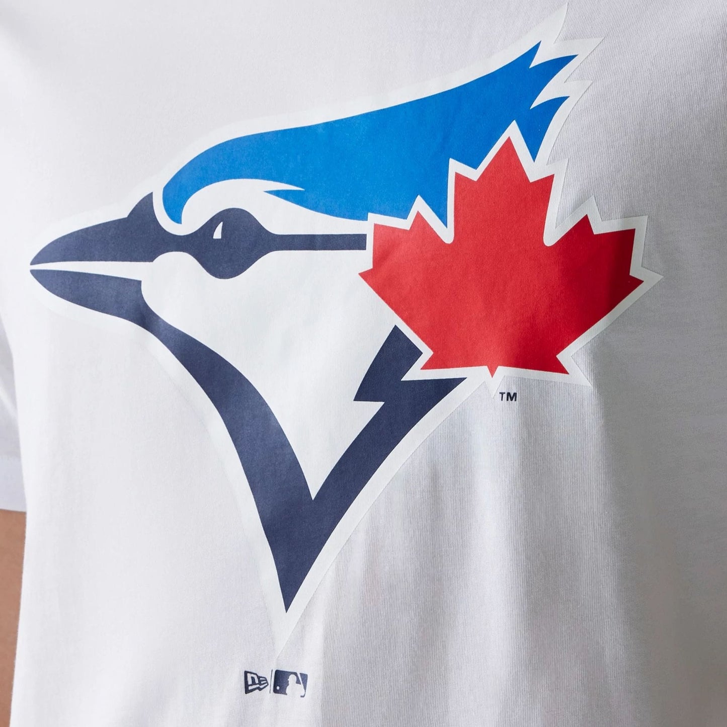 The Male model is wearing Toronto Blue Jays MLB Regular White T-Shirt 4