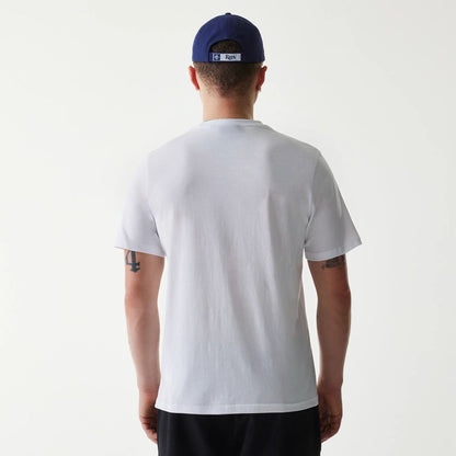 The Male model is wearing Tampa Bay Rays MLB Regular White T-Shirt 2