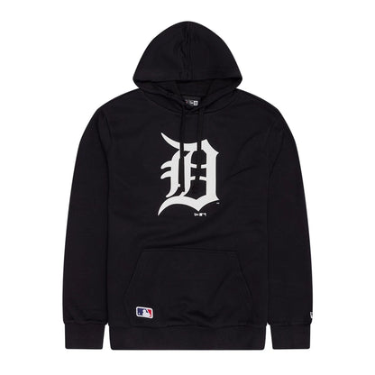 The Male model is wearing Detroit Tigers MLB Navy Pullover Hoodie 1