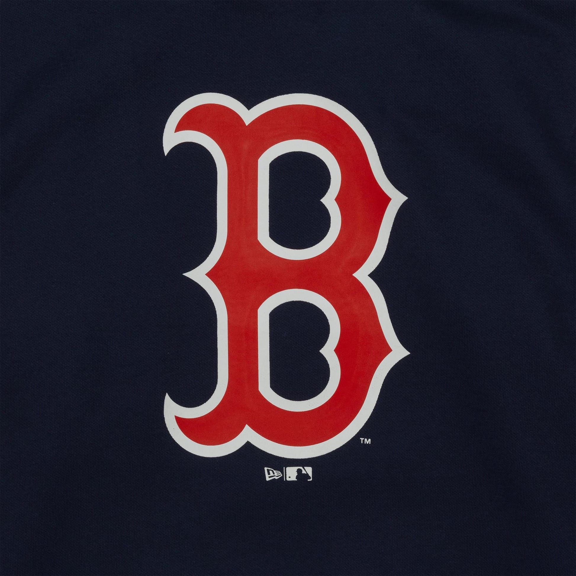 The Male model is wearing Boston Red Sox MLB Regular Dark Blue Pullover Hoodie 3