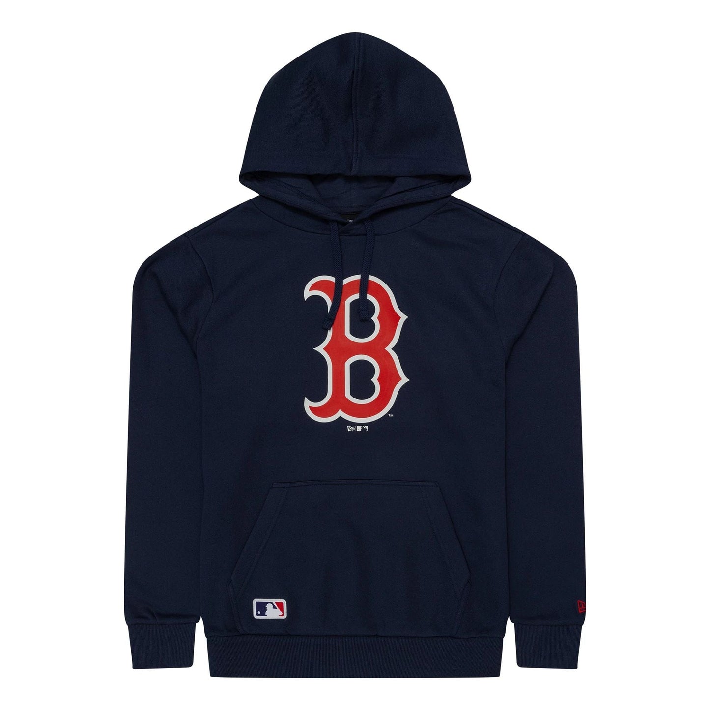 The Male model is wearing Boston Red Sox MLB Regular Dark Blue Pullover Hoodie 1