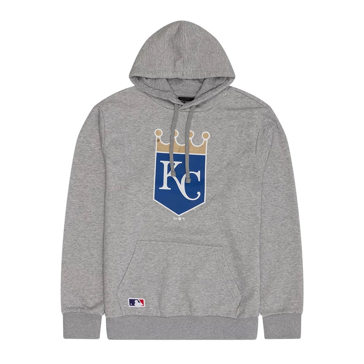 The Male model is wearing Kansas City Royals MLB Grey Pullover Hoodie 1