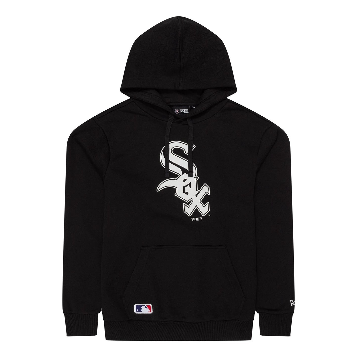 The Male model is wearing Chicago White Sox MLB Regular Black Pullover Hoodie 1
