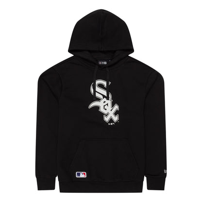 The Male model is wearing Chicago White Sox MLB Regular Black Pullover Hoodie 1