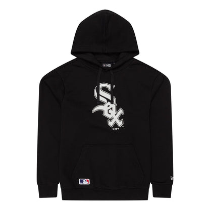 The Male model is wearing Chicago White Sox MLB Regular Black Pullover Hoodie 1
