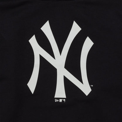 The Male model is wearing New York Yankees MLB Regular Navy Pullover Hoodie 3
