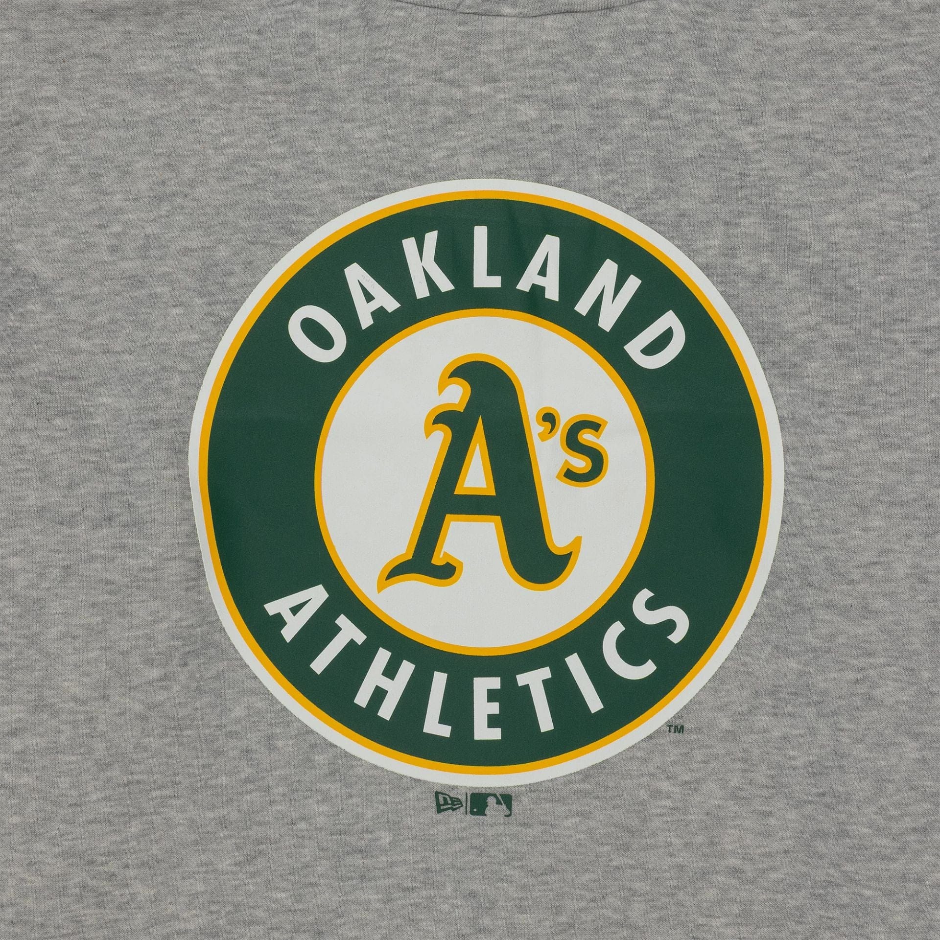 The Male model is wearing Oakland Athletics MLB Regular Grey Pullover Hoodie 3