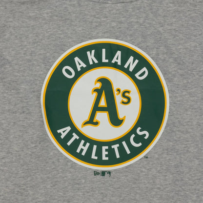 The Male model is wearing Oakland Athletics MLB Regular Grey Pullover Hoodie 3