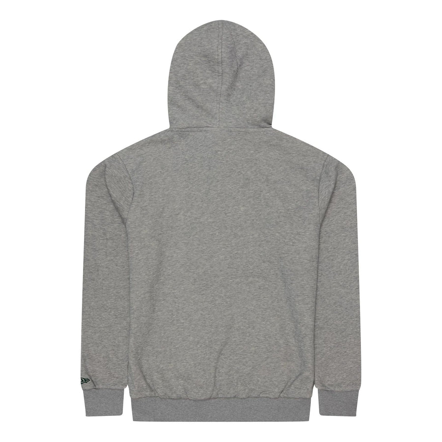 The Male model is wearing Oakland Athletics MLB Regular Grey Pullover Hoodie 2