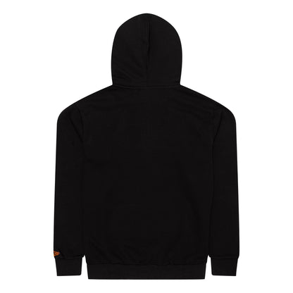 The Male model is wearing New York Mets MLB Regular Black Pullover Hoodie 2