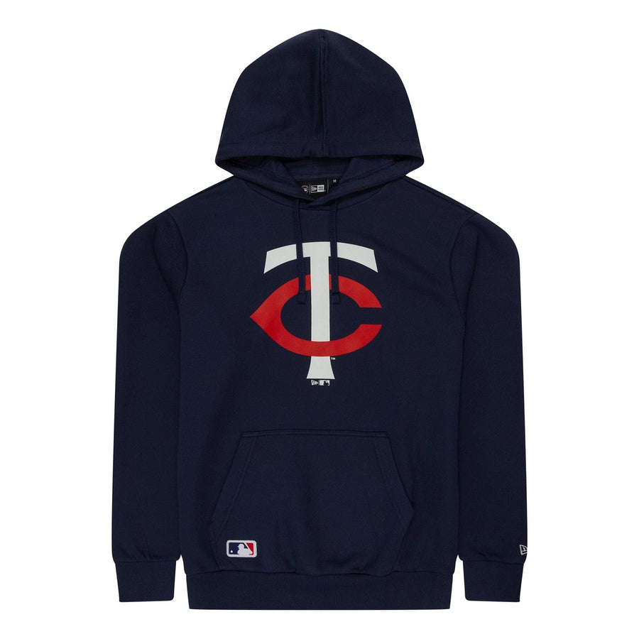 The Male model is wearing Minnesota Twins MLB Regular Dark Blue Pullover Hoodie 1