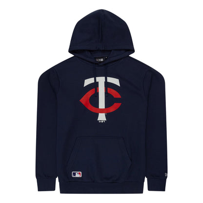 The Male model is wearing Minnesota Twins MLB Regular Dark Blue Pullover Hoodie 1