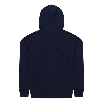 The Male model is wearing Milwaukee Brewers MLB Regular Dark Blue Pullover Hoodie 2