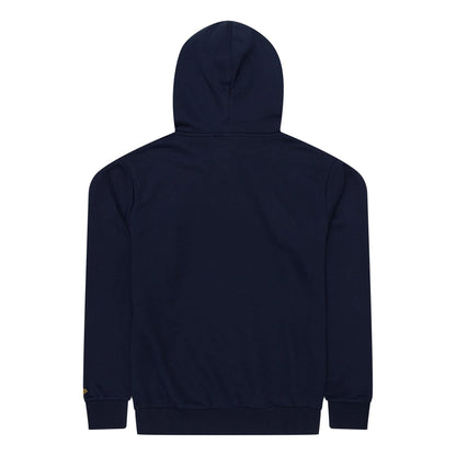 The Male model is wearing Milwaukee Brewers MLB Regular Dark Blue Pullover Hoodie 2