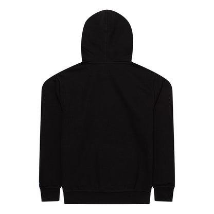 The Male model is wearing Miami Marlins MLB Regular Black Pullover Hoodie 2