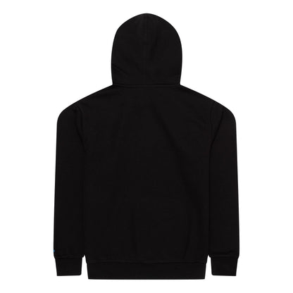 The Male model is wearing Miami Marlins MLB Regular Black Pullover Hoodie 2