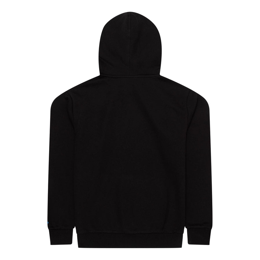 The Male model is wearing Miami Marlins MLB Regular Black Pullover Hoodie 2