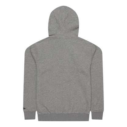 The Male model is wearing Toronto Blue Jays MLB Regular Grey Pullover Hoodie 2