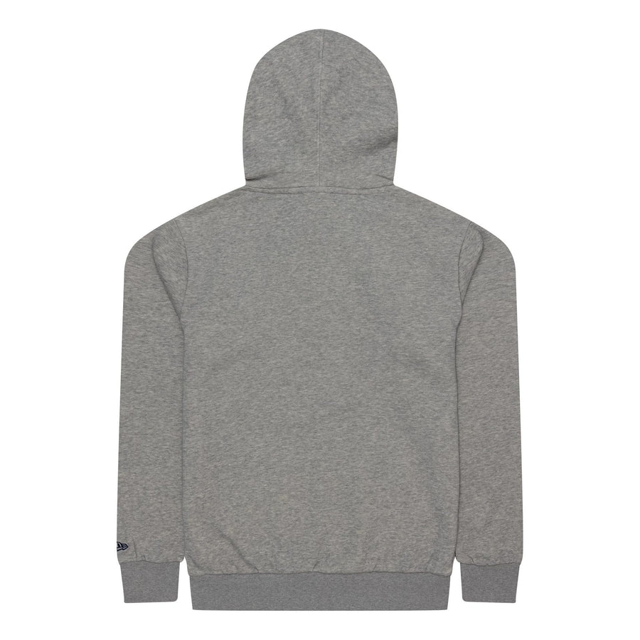 The Male model is wearing Toronto Blue Jays MLB Regular Grey Pullover Hoodie 2