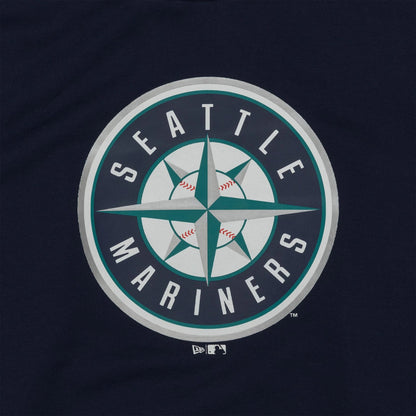 The Male model is wearing Seattle Mariners MLB Regular Dark Blue Pullover Hoodie 3