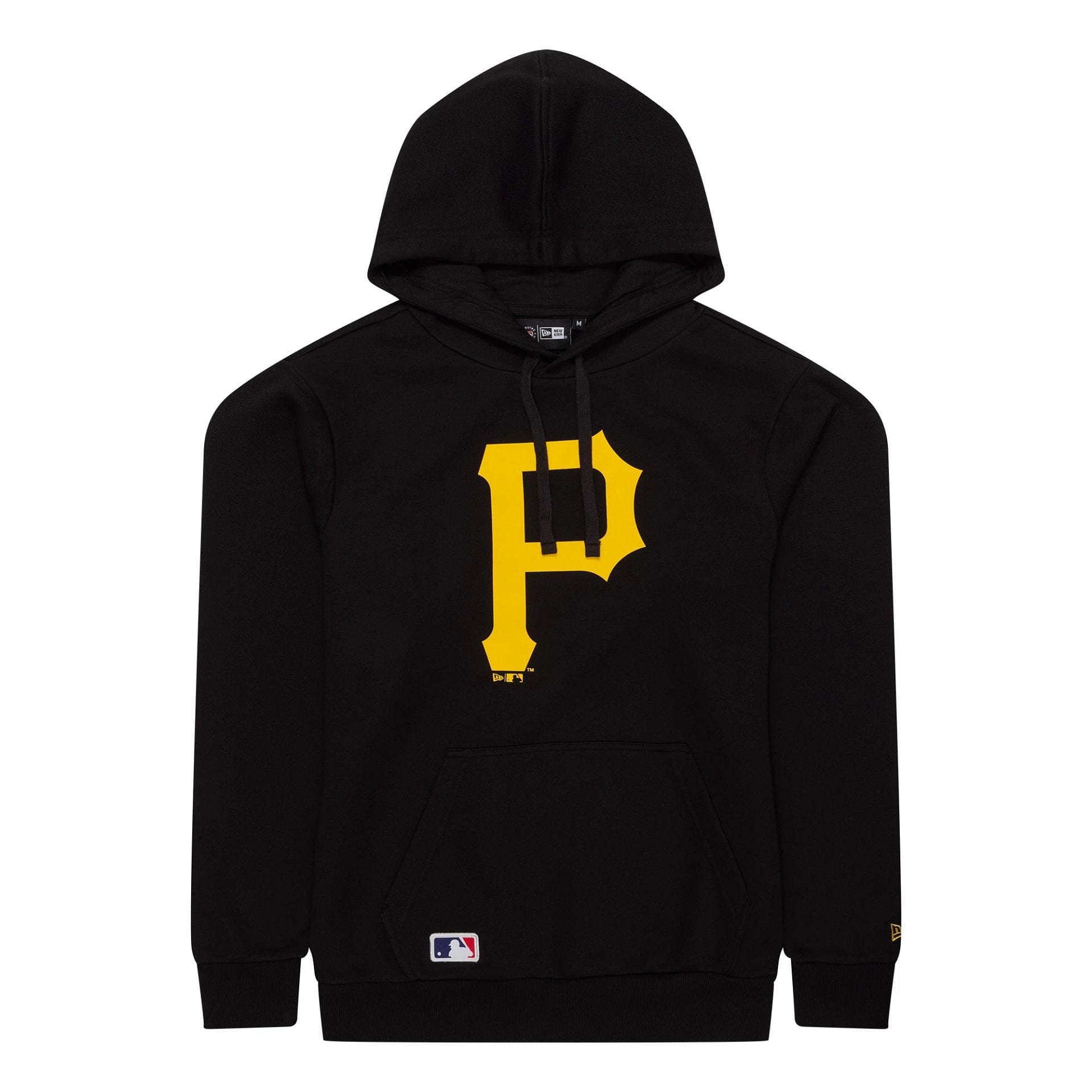 The Male model is wearing Pittsburgh Pirates MLB Regular Black Pullover Hoodie 1