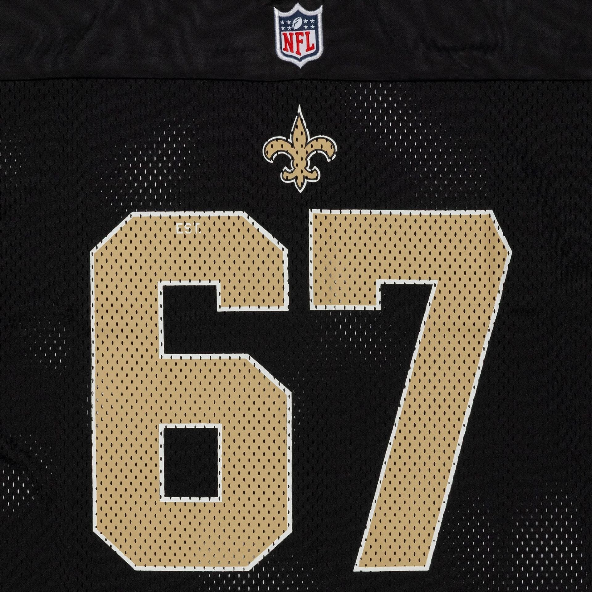 NFL Mesh New Orleans Saints Black Mesh Jersey | NEC EU