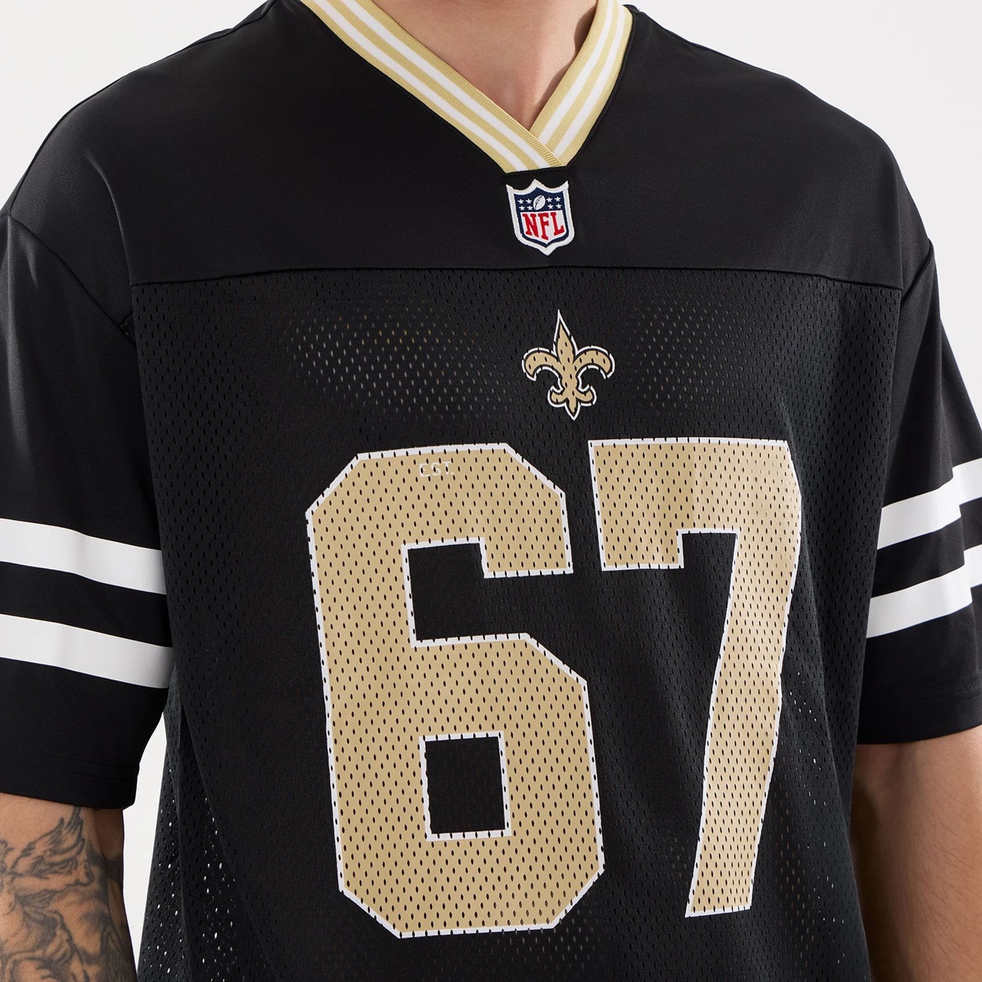 NFL Mesh New Orleans Saints Black Mesh Jersey | NEC EU