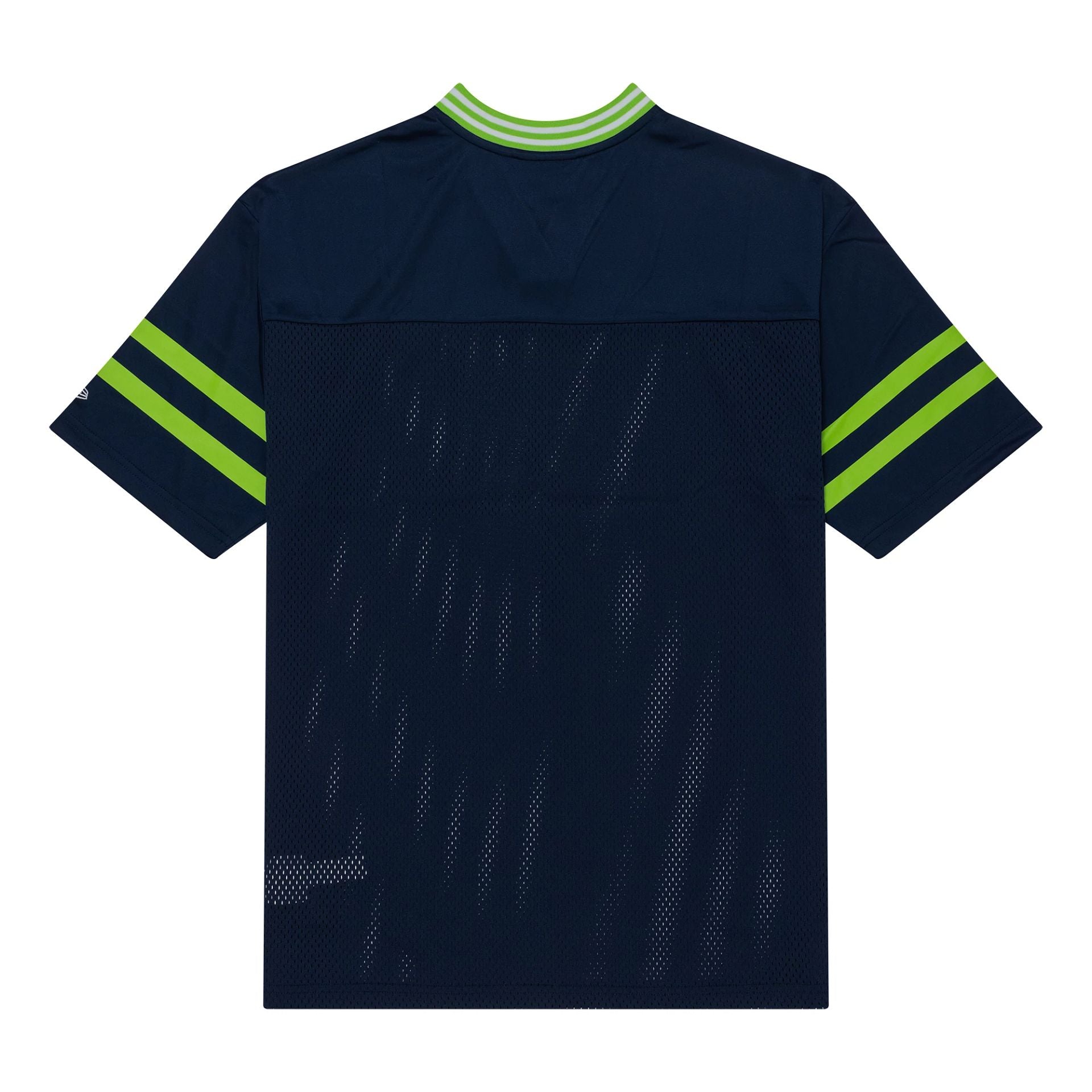 The Male model is wearing Seattle Seahawks NFL Mesh Dark Blue Mesh Jersey 2