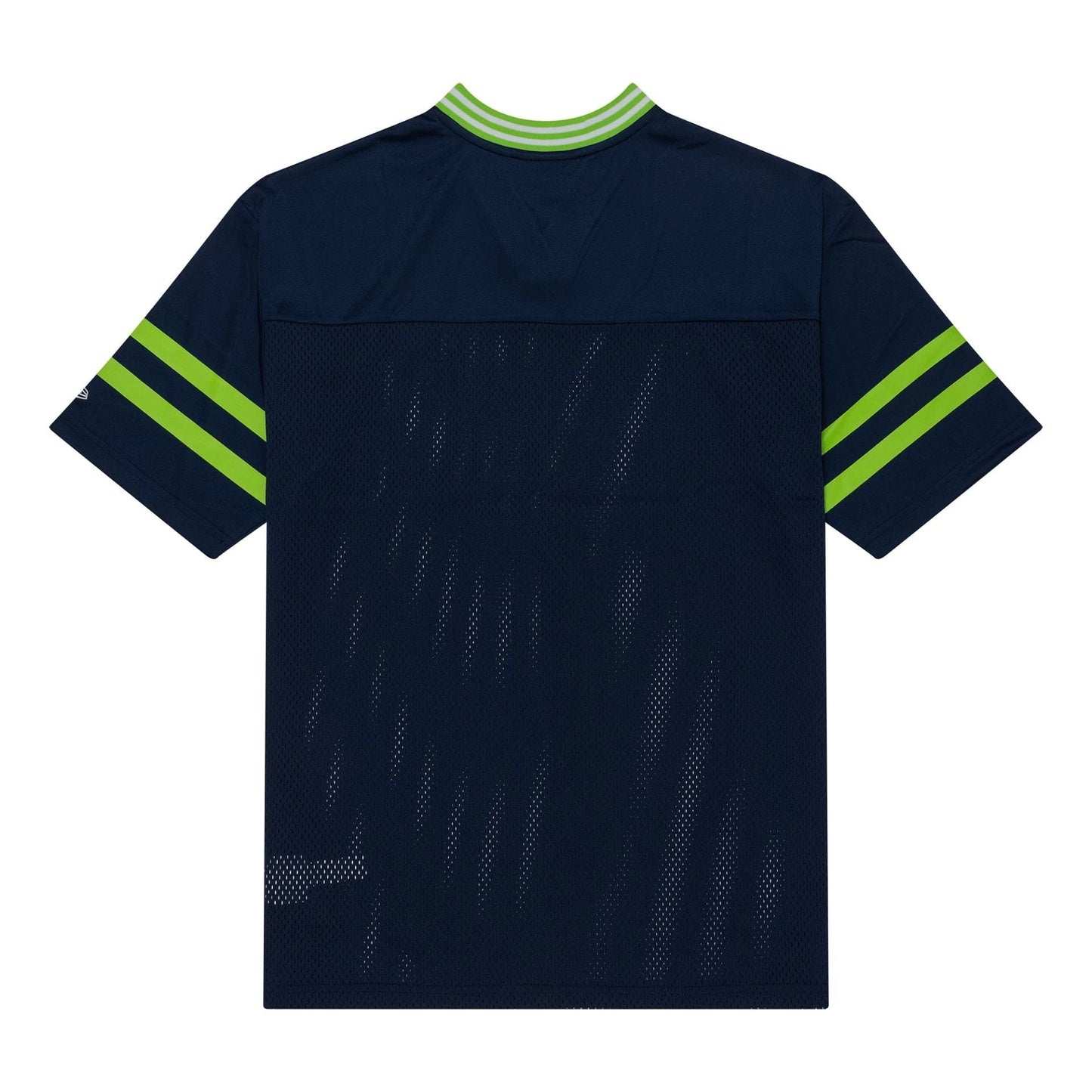 The Male model is wearing Seattle Seahawks NFL Mesh Dark Blue Mesh Jersey 2