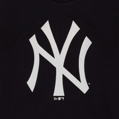 The Male model is wearing New York Yankees MLB Regular Navy Crew Neck Sweater 3