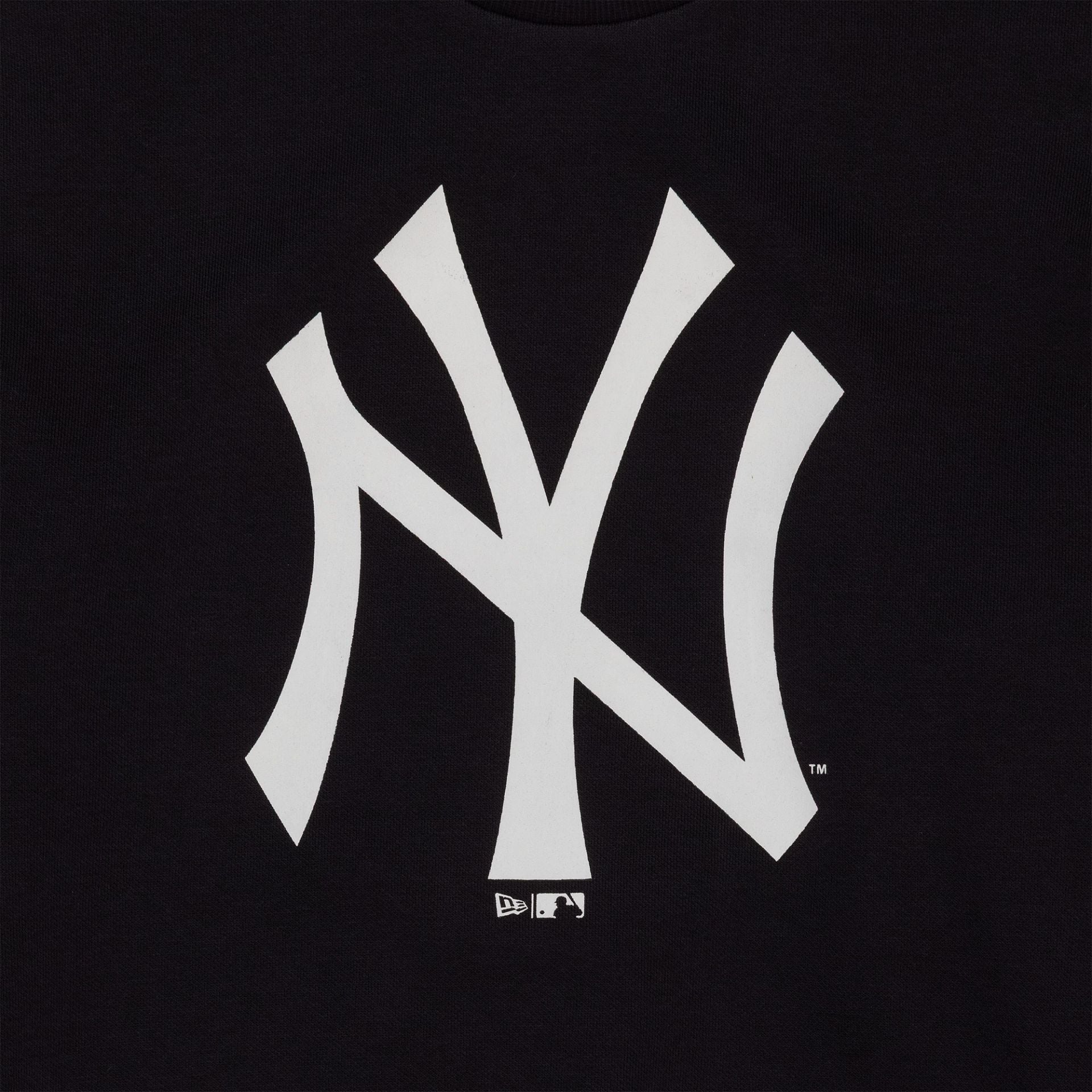 The Male model is wearing New York Yankees MLB Regular Navy Crew Neck Sweater 3