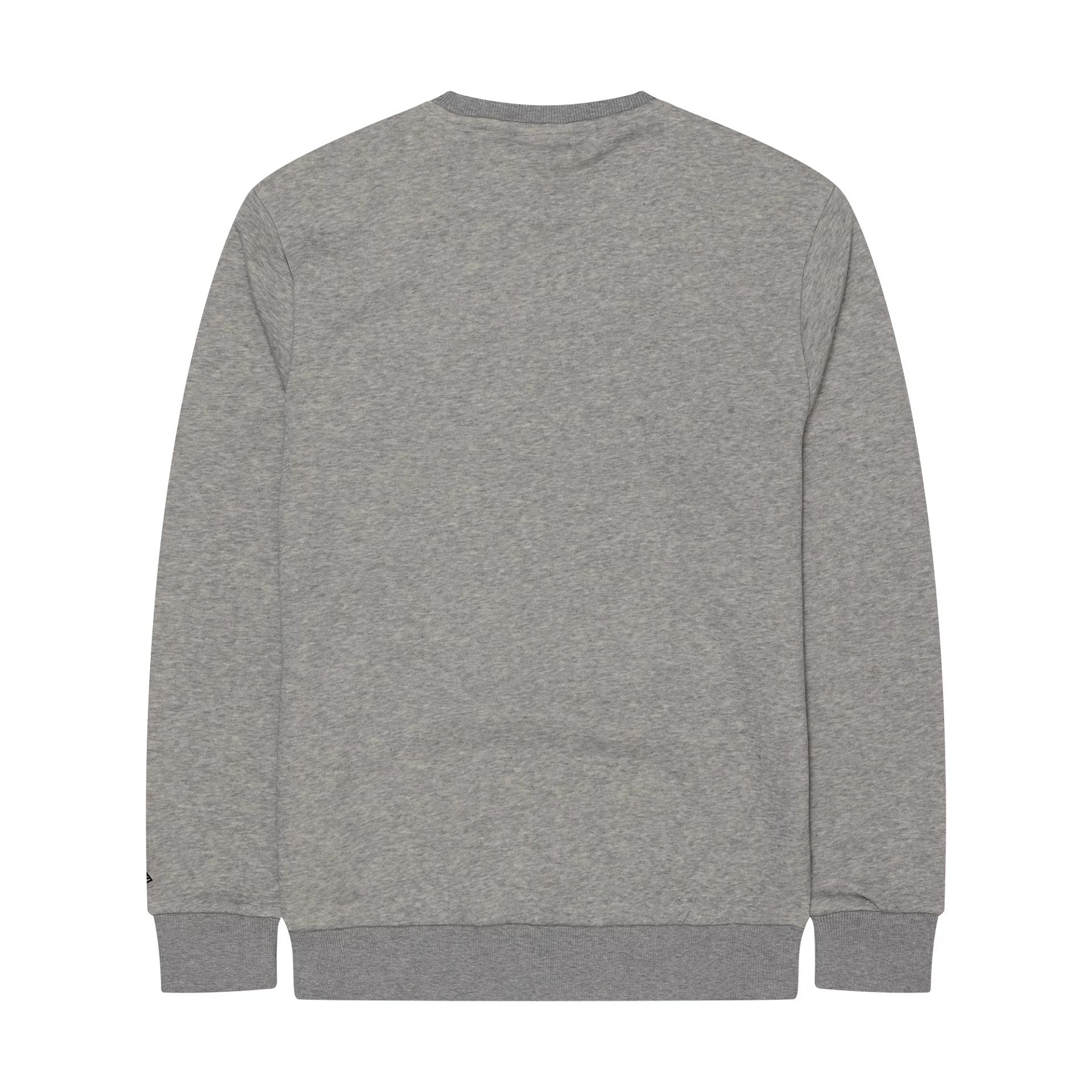 The Male model is wearing New York Yankees MLB Regular Grey Crew Neck Sweater 2